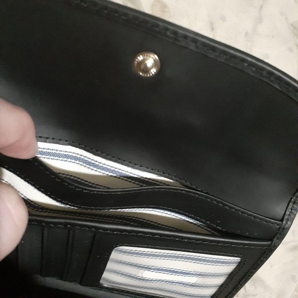 Dooney & Bourke Beacon Leather Woven Wallet - Picture 6 of 7